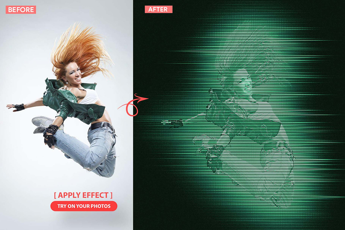 Hologram Gothic Photoshop Action, an Action Add-On by MRI STUDIO (Photo 9 of 16)