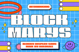 Block Marys - Blocky Display Sans