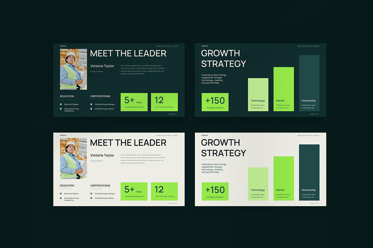 Green Energy Deck Google Slides, a Presentation Template by New Coral Design (Photo 4 of 10)