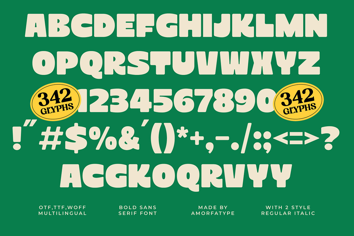 Terra House Bold Sans Display Font, a Sans Serif Font by AmorfaType (Photo 5 of 11)
