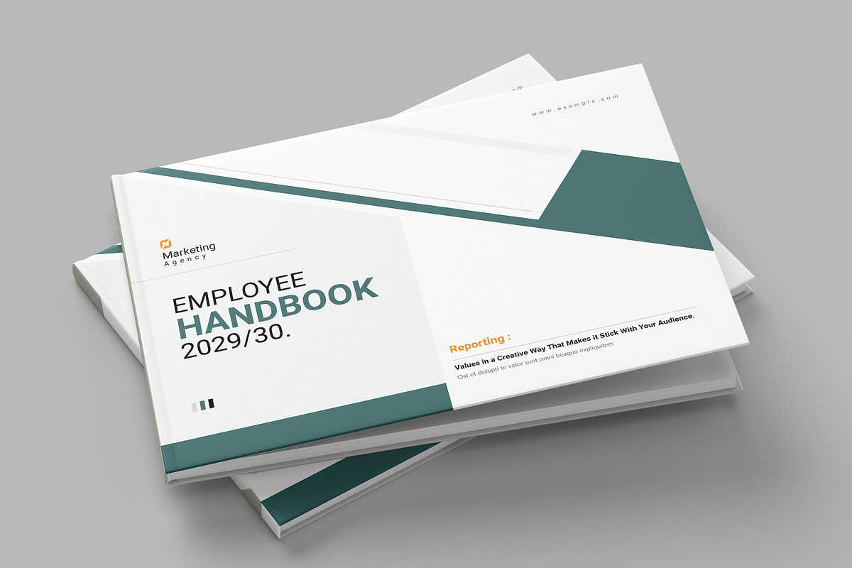 Employee Handbook Template Landscape, a Brochure Template by NorthPeak (Photo 9 of 11)