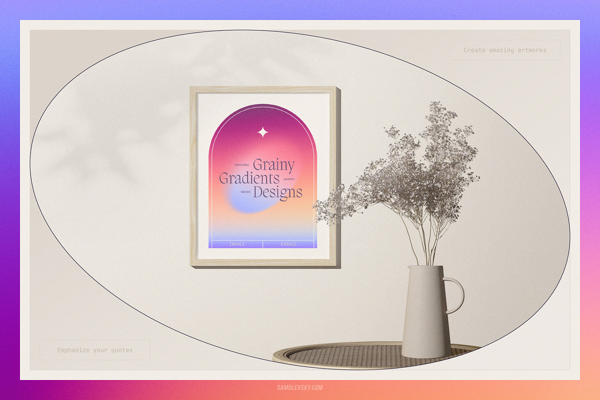 Grainy Shapes and Blurry Gradients, an Object Graphic by Samolevsky (Photo 13 of 15)
