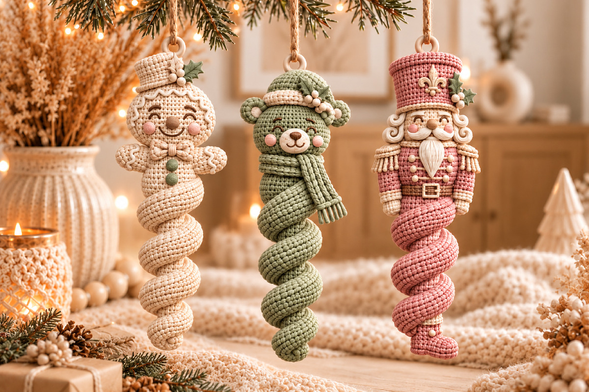 Knitted Christmas Ornament 3D STL, a Scene 3D Model by Layerology (Photo 4 of 4)