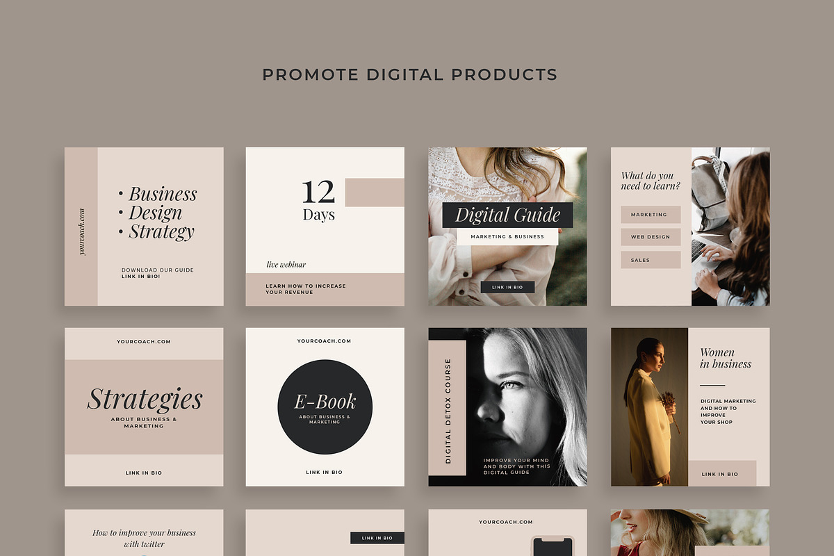 Influencer Coach | Social Media Kit, a Social Media Template by Design District (Photo 13 of 45)