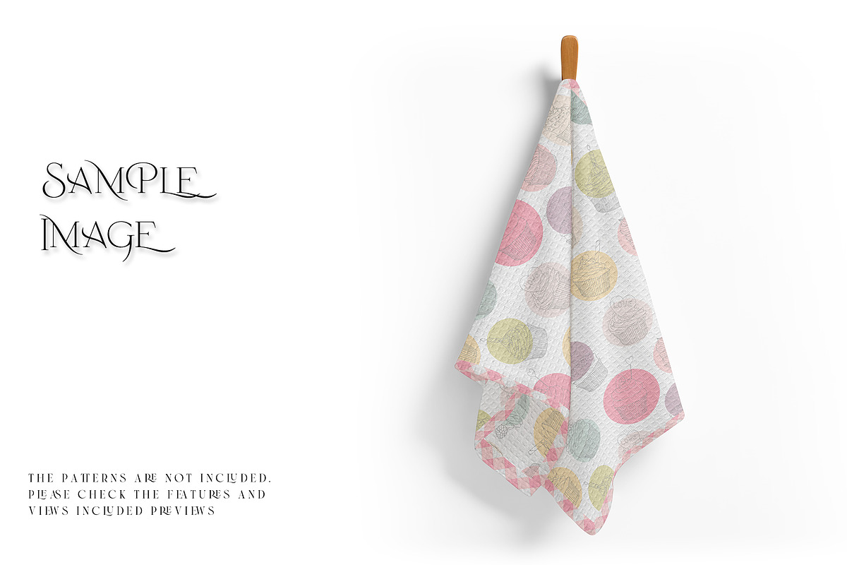Waffle Kitchen Towels Mockups, a Product Mockup by mock-ups (Photo 7 of 15)