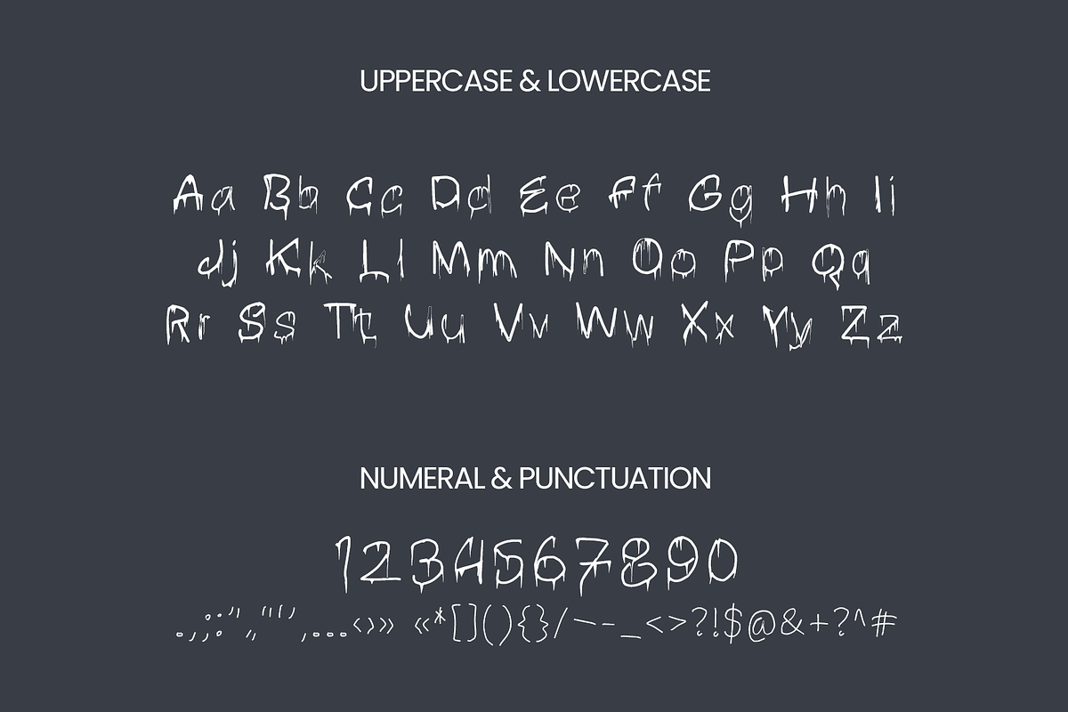 Brabe Creepy Drip Horror Font, a Handwritten Font by ArtiXLabs (Photo 8 of 9)