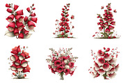 Whimsical Easter Foxglove Clipart, an Illustration by CreationArt (Thumbnail 3 of 5)
