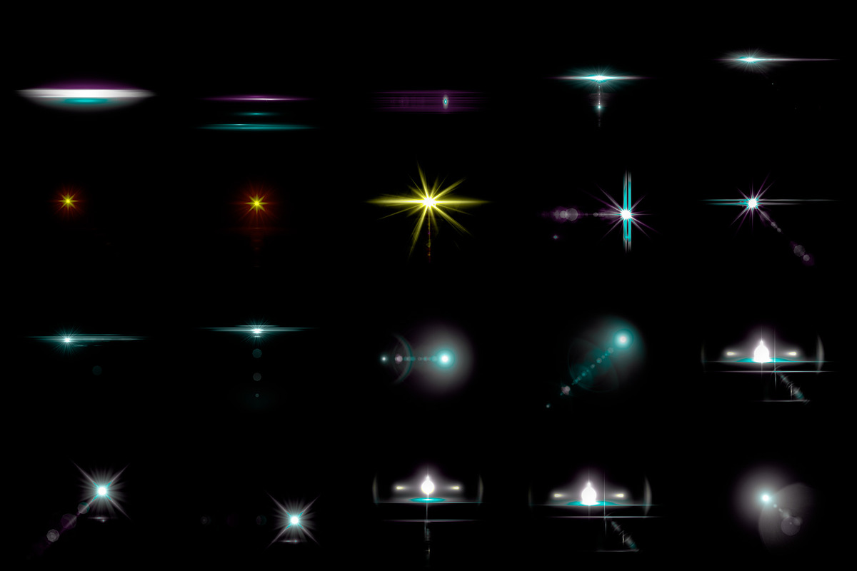100 Lens Effect Brushes for PS Vol 1, a Brush Add-On by Creative Graphics (Photo 5 of 7)