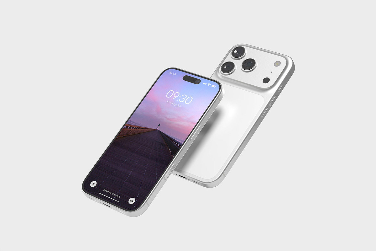 iPhone 17 Pro Mockup, an iPhone Mockup by Amigos__46 (Photo 3 of 6)