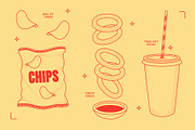 Fast Food Vector Illustration, a Food Illustration by GemPortella (Thumbnail 10 of 14)