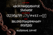 Marching Brush - Horror Brush Font, a Font by Subectype Studio (Thumbnail 5 of 8)