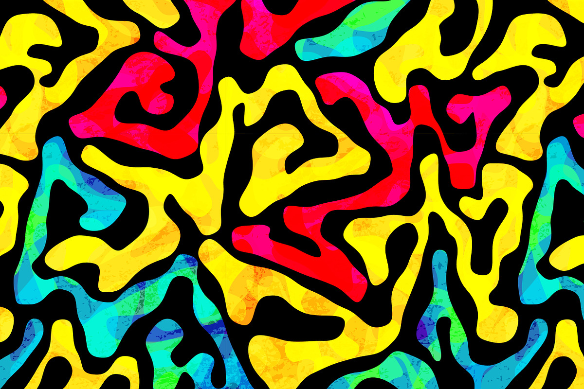 Psychedelic Patterns Pack, a Pattern Graphic by Gudiny (Photo 8 of 11)