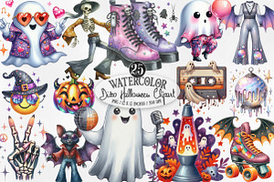Disco Halloween Sublimation Clipart, an Illustration by Designking