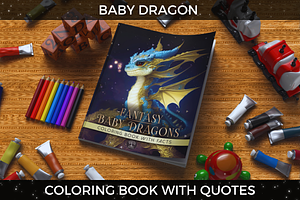 Fantaasy Baby Dragon Coloring Book