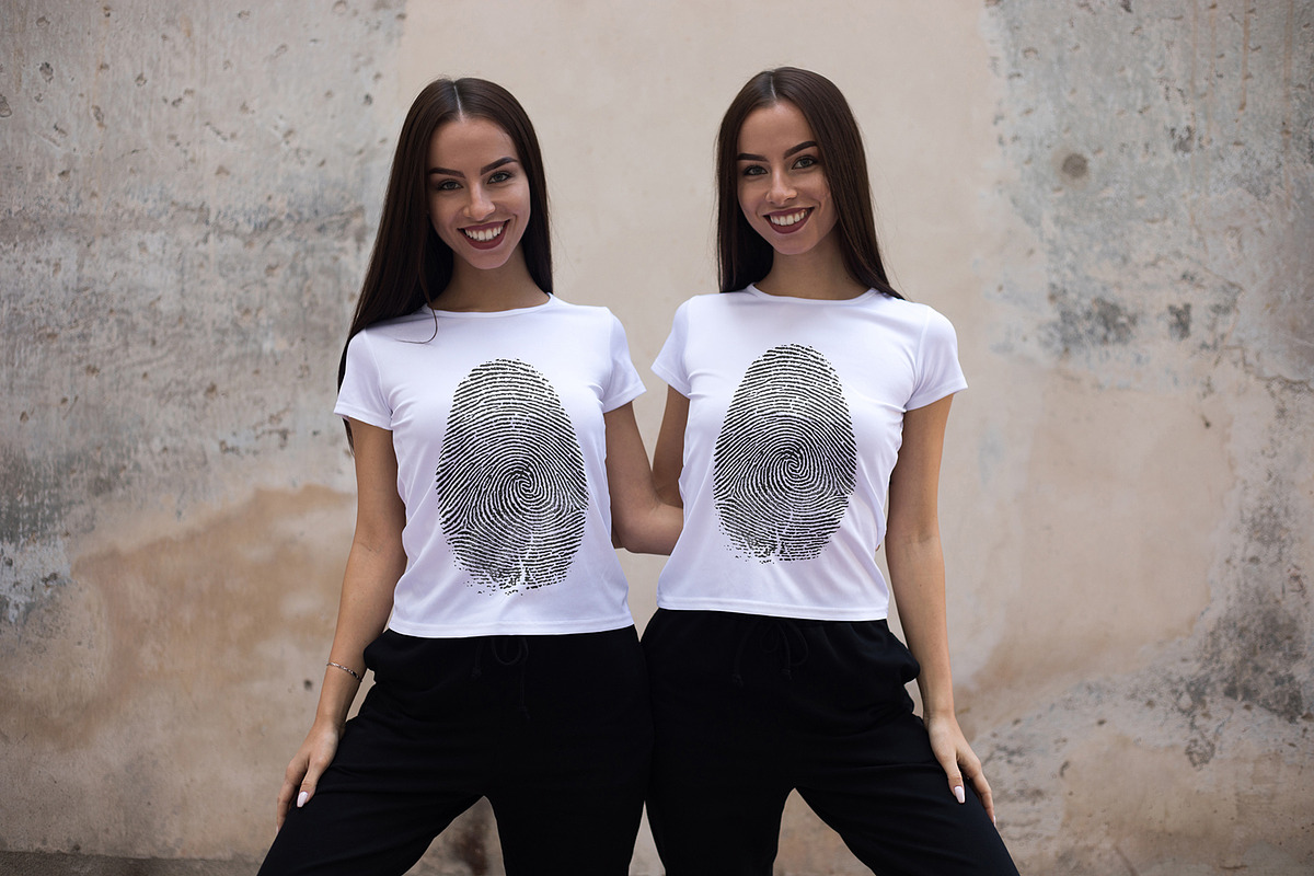 Twins T-Shirt Mock-Up 2018 #27, a Shirt Mockup by Freeman Studio (Photo 7 of 23)