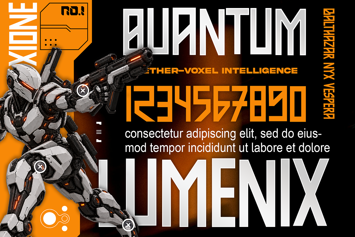 BACKBONES Futuristic Sci Fi Font, a Sans Serif Font by Templatiostudio (Photo 7 of 12)