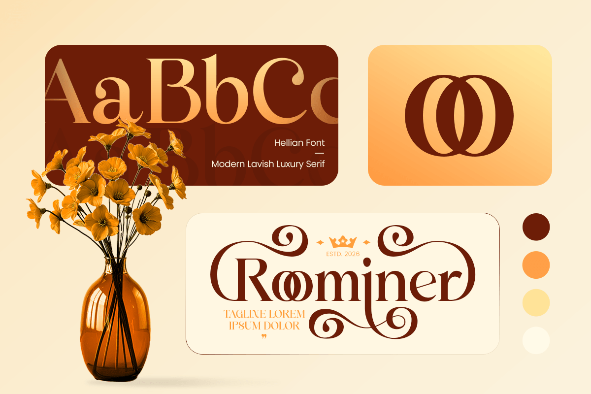Hellian - Modern Lavish Luxury Font, a Serif Font by Sensatype (Photo 2 of 13)