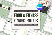 Food and Fitness Planner | Canva, a Magazine Template by Designs by Darowan (Thumbnail 1 of 8)