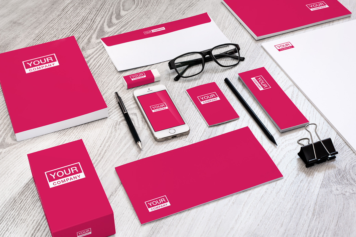 Brand stationery mockup bundle, a Pens & Pencil Mockup by INTERARTIVITY (Photo 2 of 9)