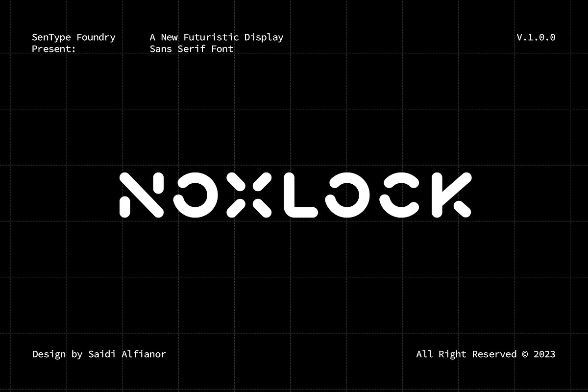 Noxlock - Rounded Sans Serif, a Sans Serif Font by sentype (Photo 1 of 7)