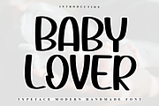 Baby lover, a Sans Serif Font by FreshTypeINK (Thumbnail 1 of 7)