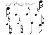 Music Clef Notes Set 1 Procreate, a Brush Add-On by Disasterology Ink (Thumbnail 7 of 10)
