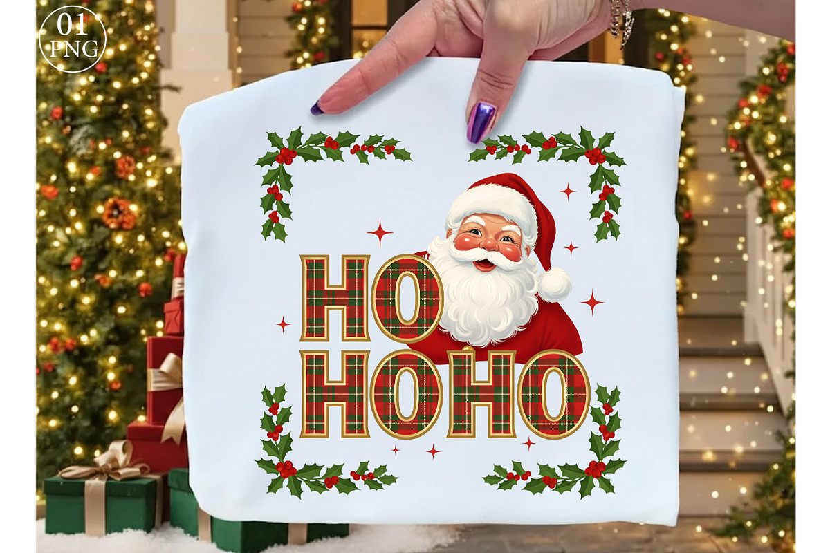Ho Ho Ho Christmas with Santa Png, an Illustration by Libby Wishes (Photo 1 of 8)