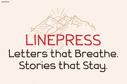 Linepress, a Script Font by Pinisi ART (Thumbnail 10 of 10)