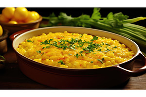 recipe corn casserole ai generated, a Food & Drink Photo by pikepicture