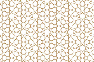 Seamless arabic geometric ornament., a Pattern Graphic by ALYOHA