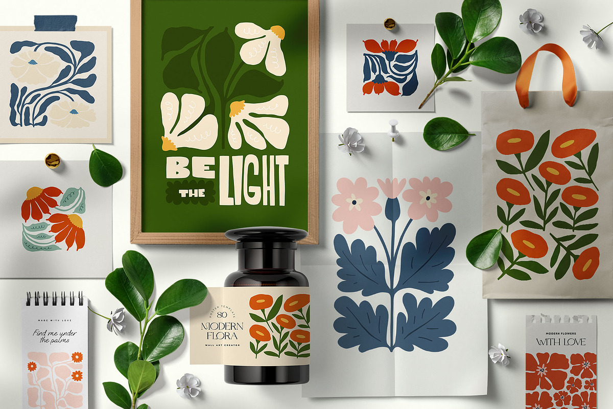 Modern Flora. 4 | Wall Art Creator, an Object Graphic by Leleka.Store (Photo 2 of 19)