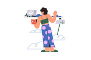 Online shopping & delivery concepts, a Person Illustration by PaperTrident (Thumbnail 2 of 11)