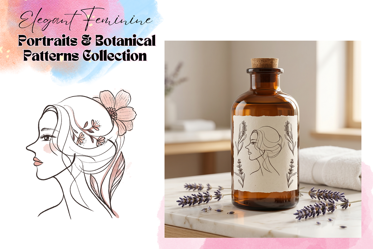 Elegant Feminine & Botanical, a Person Illustration by AMMi (Photo 1 of 12)