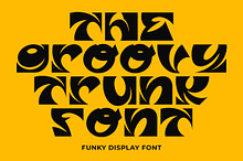 GF Trunk - Funky Display Font