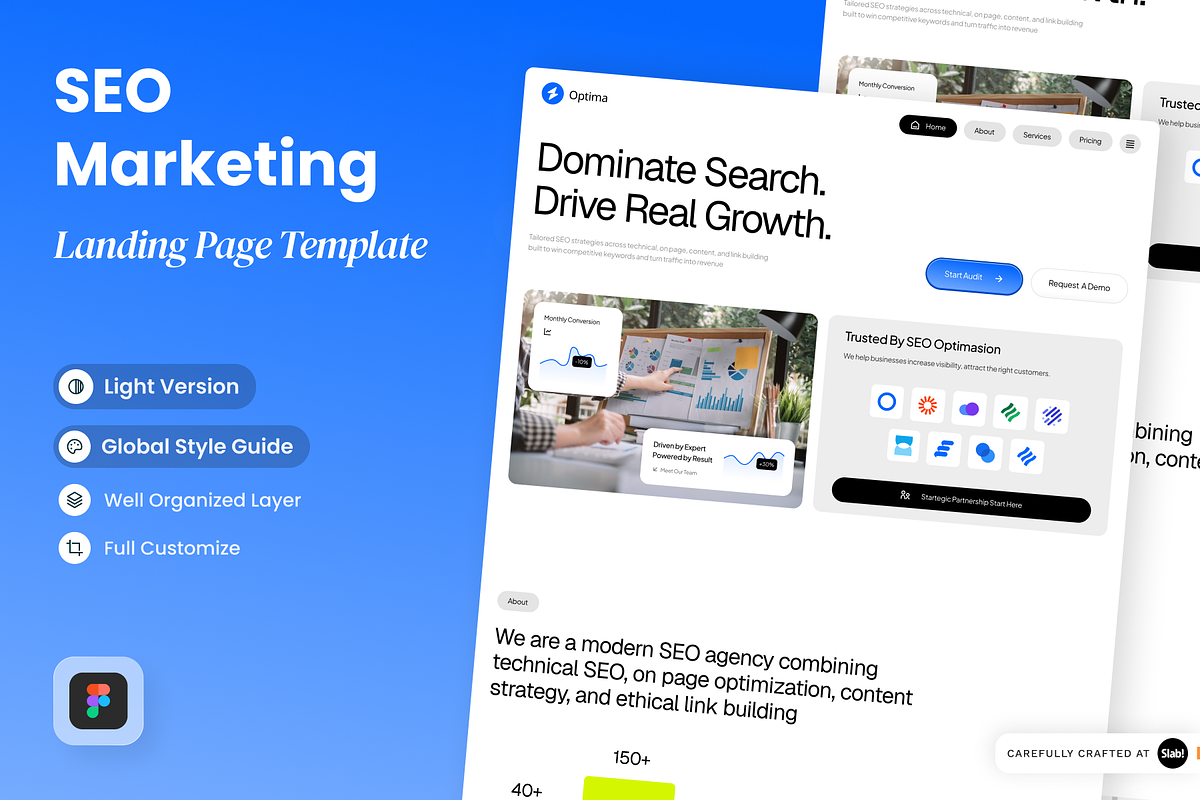 Optima - SEO Marketing Landing Page