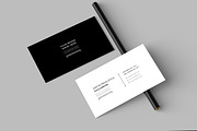 Black And White Business Card, a Card Template by MightyDesign (Thumbnail 1 of 6)