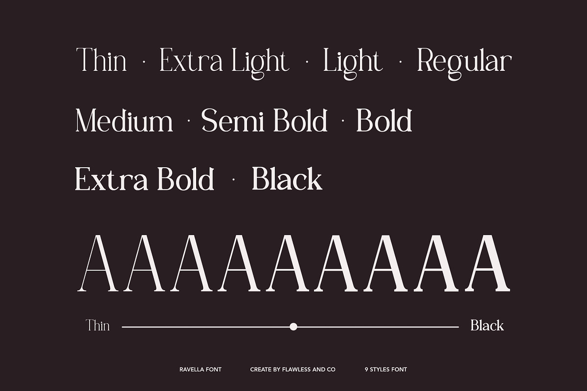 Ravella - Family Serif Font, a Serif Font by Flawless And Co (Photo 7 of 10)