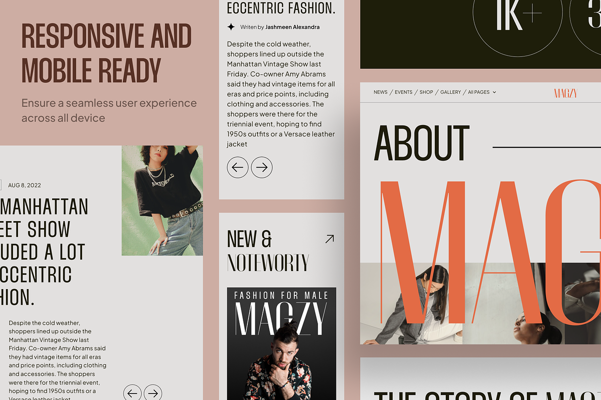 Magzy - Blog & Magazine Website UI K, an UI Kit Template by dhuhacreative (Photo 9 of 10)