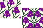 Iris Ornamental Vector Patterns, a Pattern Graphic by NayaChu (Thumbnail 7 of 8)
