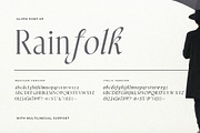Rainfolk - Classic Minimalist Serif, a Serif Font by Sarid Ezra (Thumbnail 9 of 10)