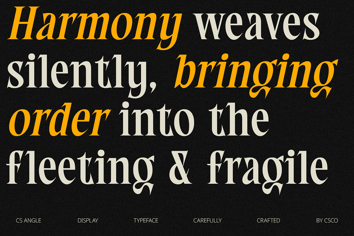 CS Angle – Classic Font, a Serif Font by Craft Supply Co. (Photo 6 of 8)