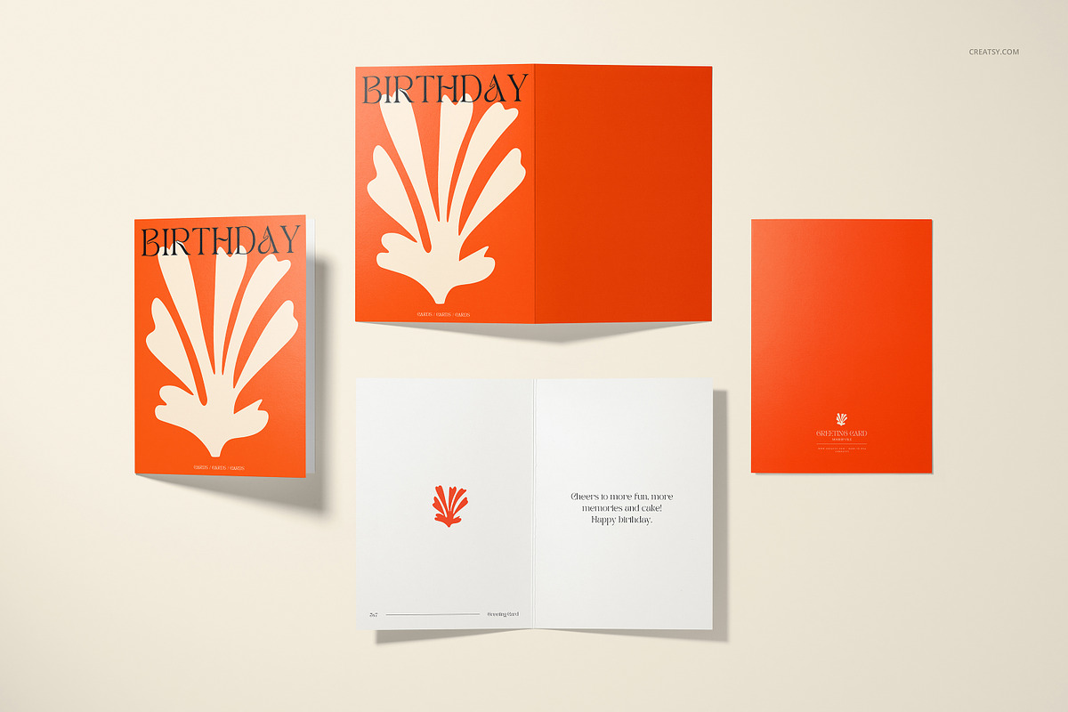 5x7 Folded Greeting Cards Mockup Set, a Merchandise Mockup by creatsy5 (Photo 9 of 33)