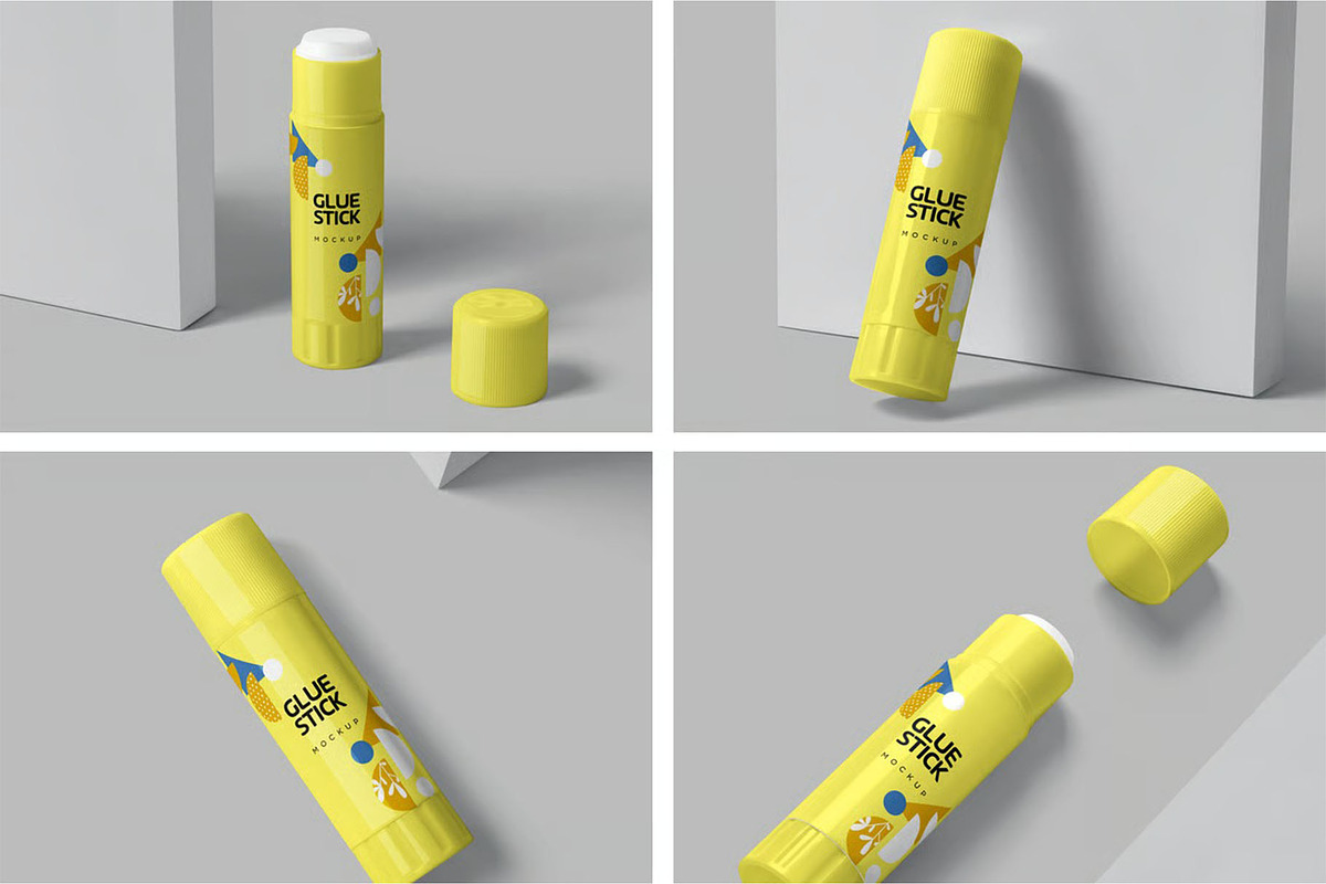 Glue Stick Mockups, a Product Mockup by megostudi0 (Photo 1 of 6)