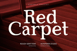 Red Carpet - Serif Font