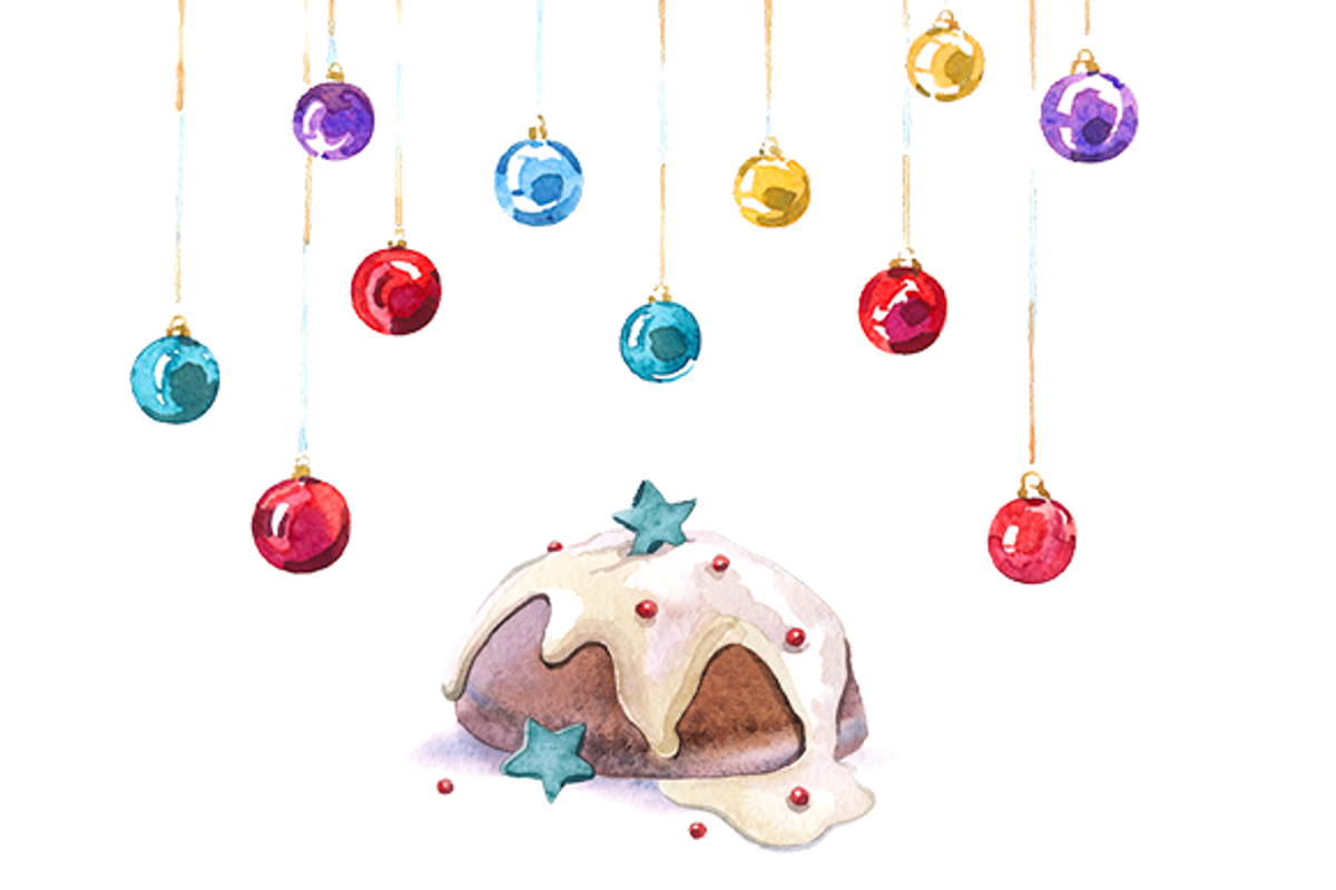 Watercolor Christmas clipart set, an Illustration by masha gross (Photo 3 of 4)