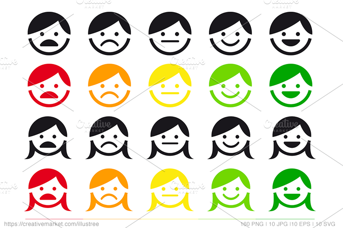 Avatar bundle, 160 vector icons, an Icon by Illustree (Photo 7 of 12)
