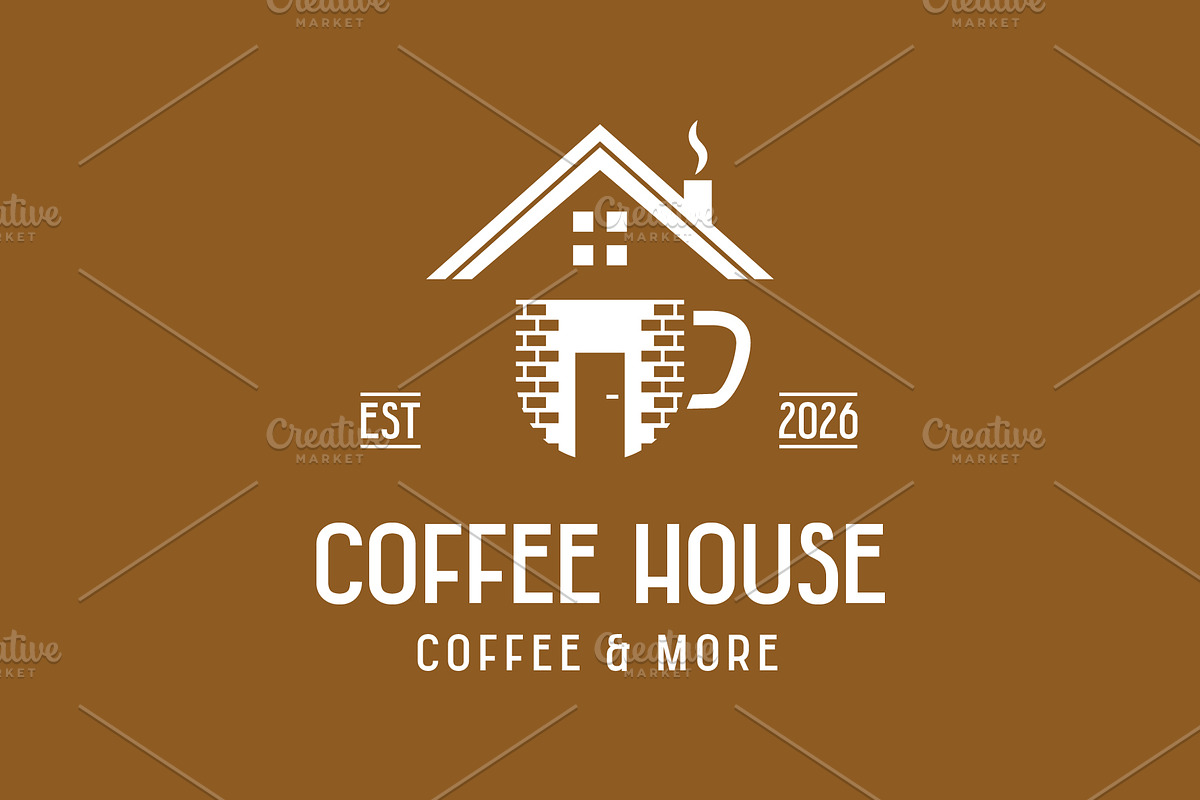 Coffee House Logo, a Food Illustration by Kaushal Jangid (Photo 2 of 5)