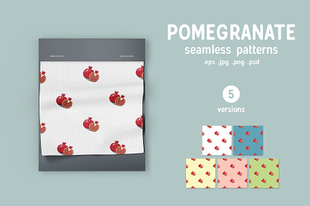 Pomegranate patterns collection