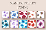 Flowers fluid art set 1., a Pattern Graphic by Digital illustration shop (Thumbnail 2 of 4)