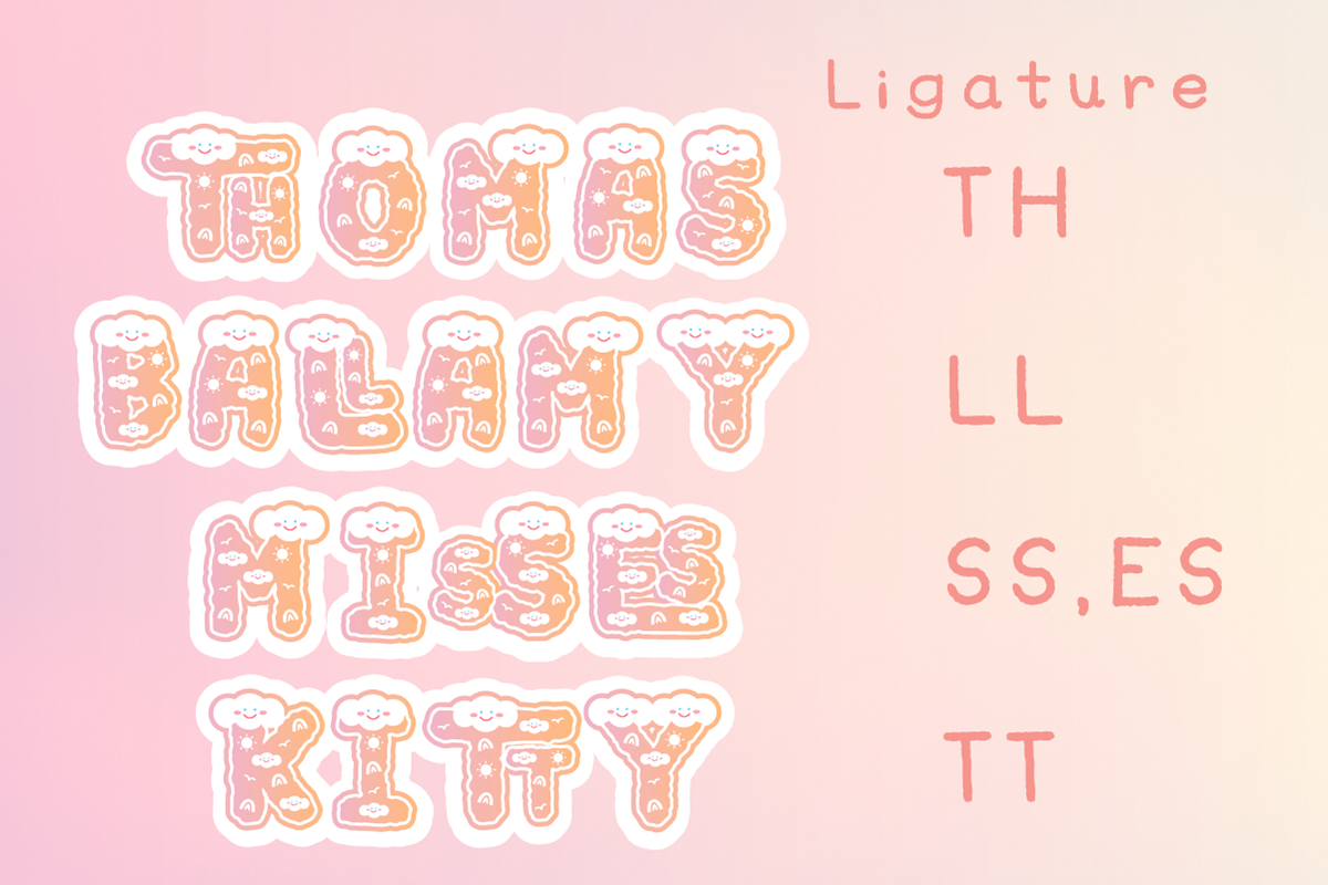 Rainbow Sunset - SVG Color Cute Font, a Symbol Font by Kanink Studio (Photo 7 of 8)